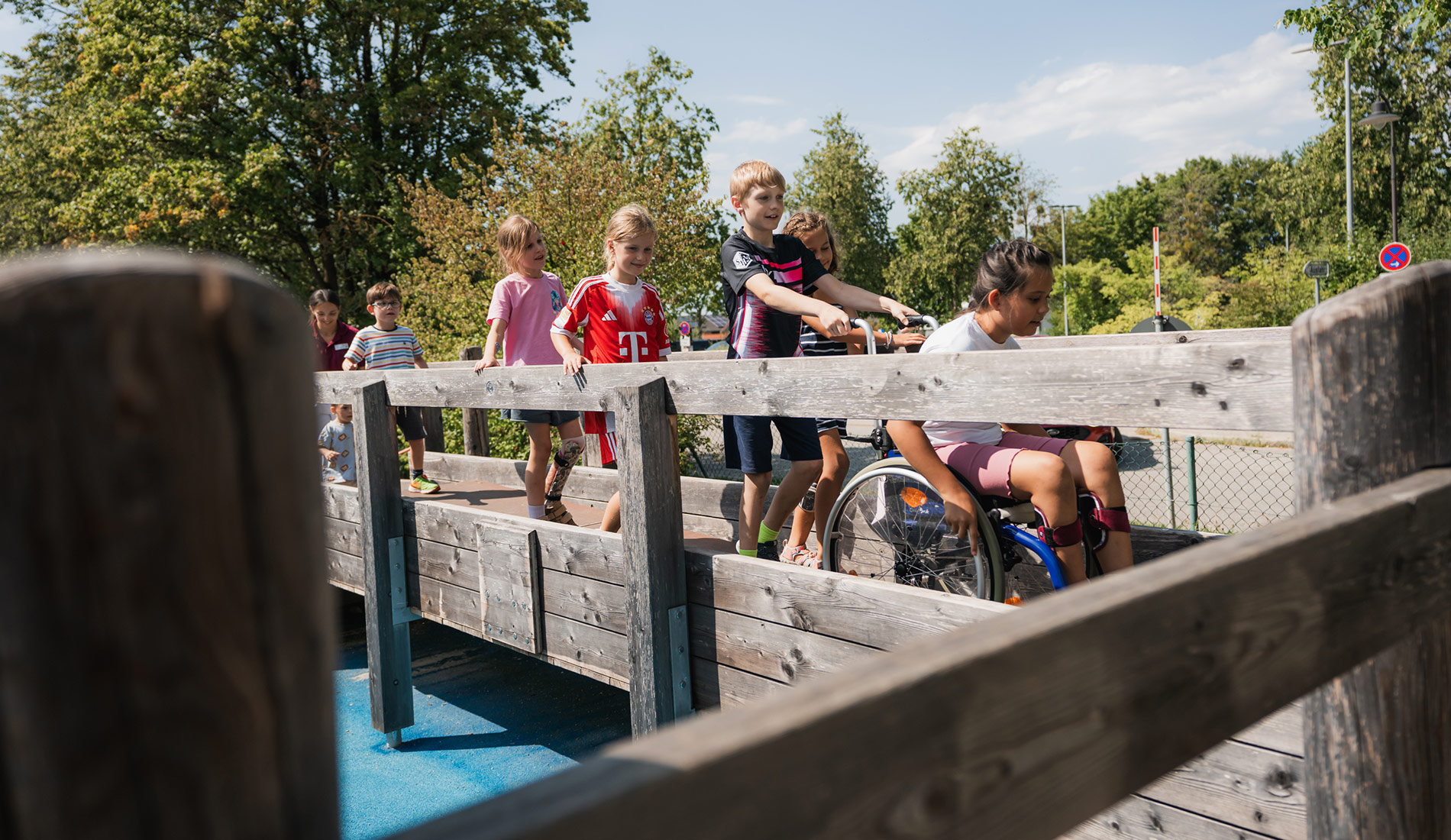 Inklusion Spielplatz an der Schön Klinik Vogtareuth